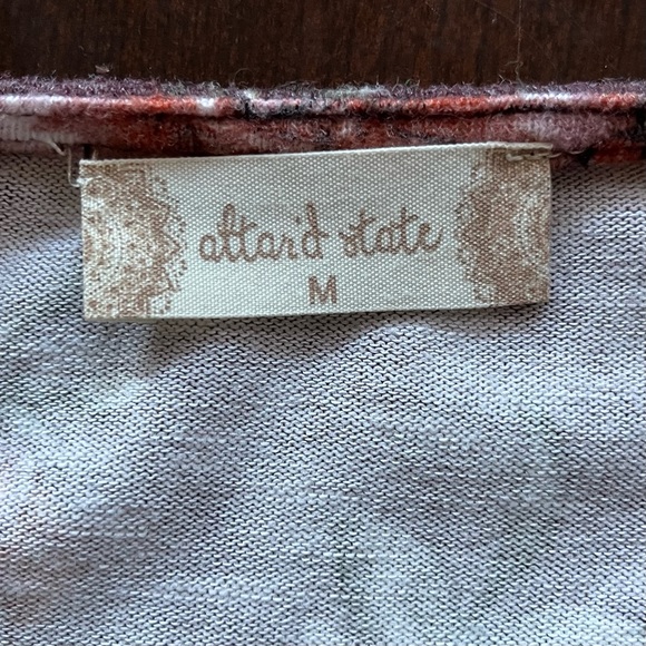 Altar’d State 3/4 Bell Sleeve Brown Floral Print V-Neck Dress, Size M - Picture 5 of 10